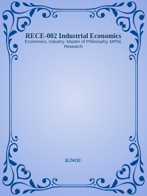 RECE-002 Industrial Economics